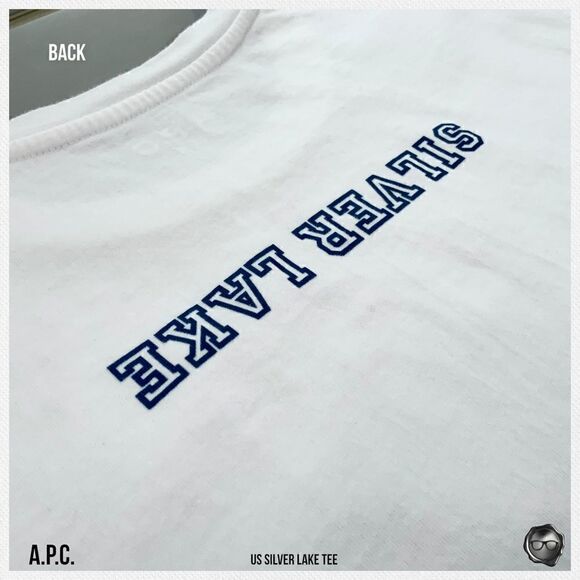 A.P.C. SILVER LAKE T-SHIRT IN WHITE 2017 CAPSULE L.A. RARE MISPRINT UNISEX - Picture 8 of 12